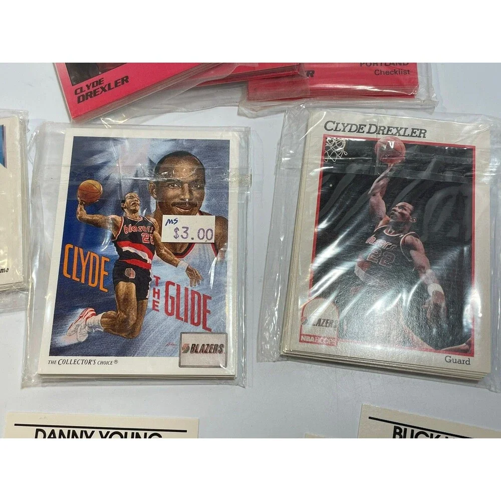 Portland Trail Blazers Team Sets & (4) 1991 Star Clyde Drexler 11-card Sets